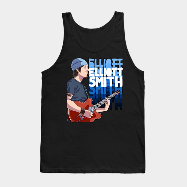 Elliott Smith Art Tank Top by Noseking